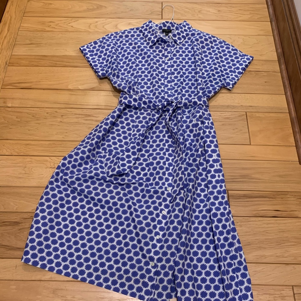Talbots belted shirt dress size 12p
